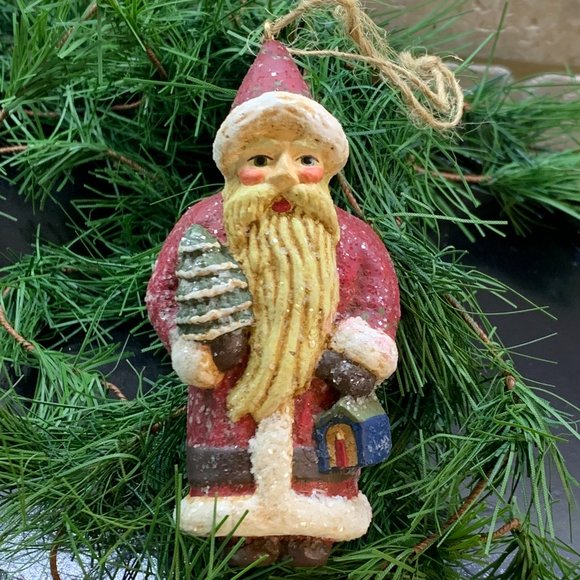 Vintage Santa Ornament - Picture 1 of 4
